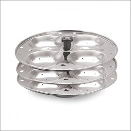 IDLI STAND STAINLESS STEEL -3 PLATES - 12 IDLIS- MARVEL - 1 PC