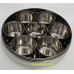SPICE MASALA BOX / DABBA STAINLESS STEEL WITH 7 BOWLS 12