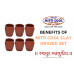 CLAY GLASS SET- MITTI COOL - 200ML - 6 PCS
