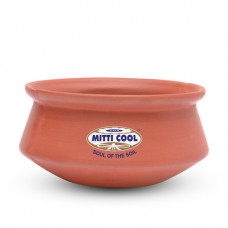 EARTHEN CLAY HANDI  - MITTI COOL - 1 LTR - 1 PC EARTHEN CLAY HANDI  - MITTI COOL - 1 LTR - 1 PC