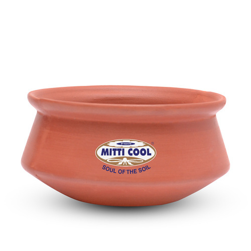 EARTHEN CLAY HANDI  - MITTI COOL - 1 LTR - 1 PC EARTHEN CLAY HANDI  - MITTI COOL - 1 LTR - 1 PC
