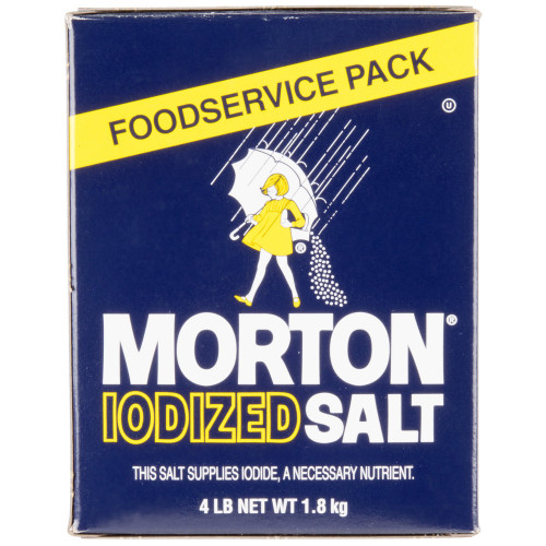 `SALT IODIZED MORTON - 1.8 KGS / 4 LBS