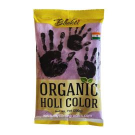 ORGANIC HOLI COLOR - PURPLE - BHAKTI -  200 GMS / 7 OZ