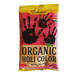 ORGANIC HOLI COLOR - RED - BHAKTI -  200 GMS / 7 OZ