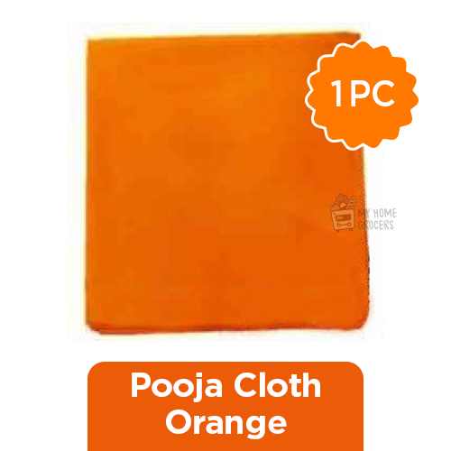 POOJA  CLOTH ORANGE - 1 PIECE POOJA  CLOTH ORANGE - 1 PIECE