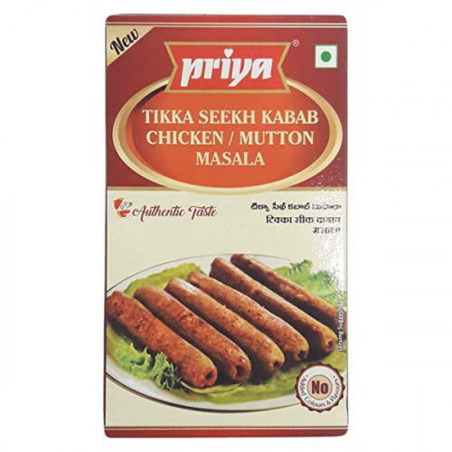 `MASALA POWDER - TIKAA SEEKH KABAB CHICKEN / MUTTON MASALA PRIYA - 50 GMS / 1.76 OZ `MASALA POWDER - TIKAA SEEKH KABAB CHICKEN / MUTTON MASALA PRIYA - 50 GMS / 1.76 OZ