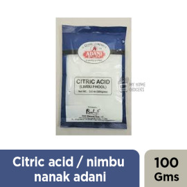 CITRIC ACID / NIMBU NAMAK  ADANI - 100 GMS / 3.5 OZ