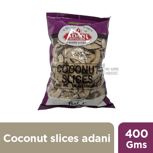 COCONUT SLICES ADANI - 400 GMS / 14 OZ COCONUT SLICES ADANI - 400 GMS / 14 OZ