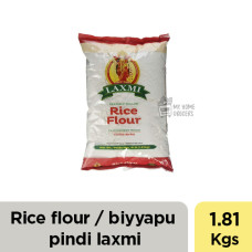 RICE FLOUR / CHAVAL KI ATTA / BIYYAPU PINDI LAXMI - 1.81 KGS /  4 LBS RICE FLOUR / CHAVAL KI ATTA / BIYYAPU PINDI LAXMI - 1.81 KGS /  4 LBS