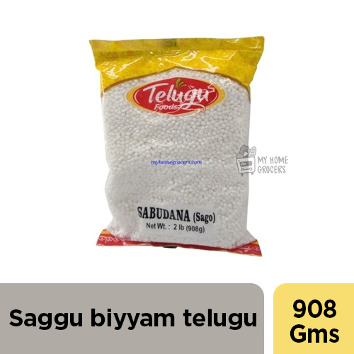 SAGO / SABUDANA / SAGGU BIYYAM TELUGU - 908 GMS / 2 LBS SAGO / SABUDANA / SAGGU BIYYAM TELUGU - 908 GMS / 2 LBS