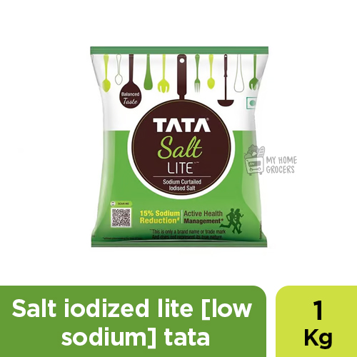 `SALT IODIZED LITE [ LOW SODIUM ] TATA - 1 KG / 2.2 LBS