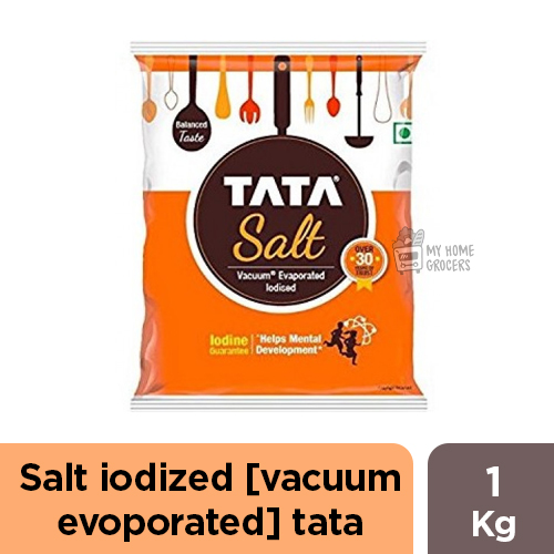 SALT IODIZED [ VACUUM EVOPORATED ] TATA - 1 KG / 2.2 LBS