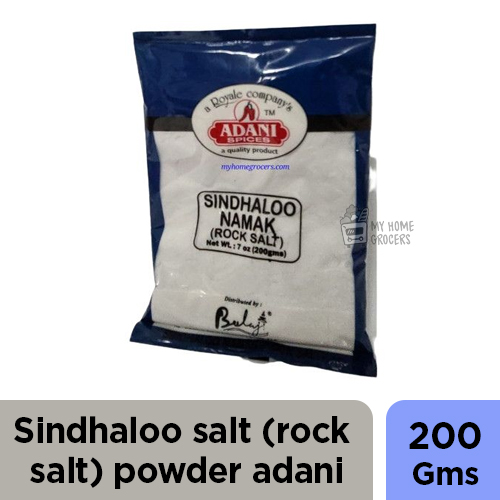 SINDHALOO SALT ( ROCK SALT ) POWDER ADANI - 200 GMS / 7 OZ