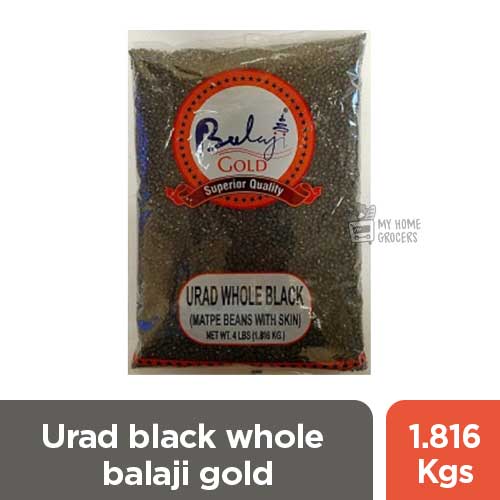 URAD BLACK WHOLE BALAJI GOLD - 1.816 KGS / 4 LBS URAD BLACK WHOLE BALAJI GOLD - 1.816 KGS / 4 LBS