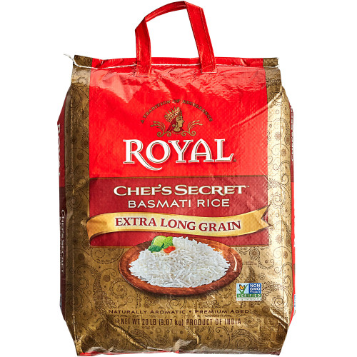 BASMATI RICE ROYAL CHEFS SECRET - 9.07 KGS / 20 LBS BASMATI RICE ROYAL CHEFS SECRET - 9.07 KGS / 20 LBS