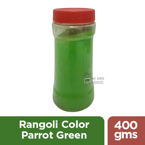 RANGOLI COLOR PARROT GREEN 400 GMS - 1 BOTTLE