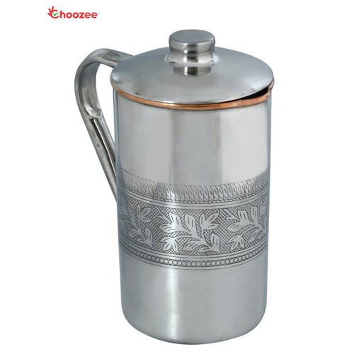STEEL COPPER WATER JUG NO-4 - SAGA - 1 LIT  - 1 PC STEEL COPPER WATER JUG NO-4 - SAGA - 1 LIT  - 1 PC