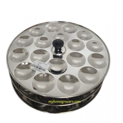 MINI IDLI STAND STAINLESS STEEL -3 PLATES -  1 PC MINI IDLI STAND STAINLESS STEEL -3 PLATES -  1 PC