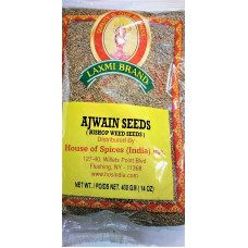 AJWAIN /  AJWAN / CAROM / VAAMU SEEDS LAXMI  - 400 GMS / 14 OZ