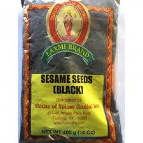^SESAME SEEDS ( BLACK ) LAXMI - 400 GMS / 14 OZ