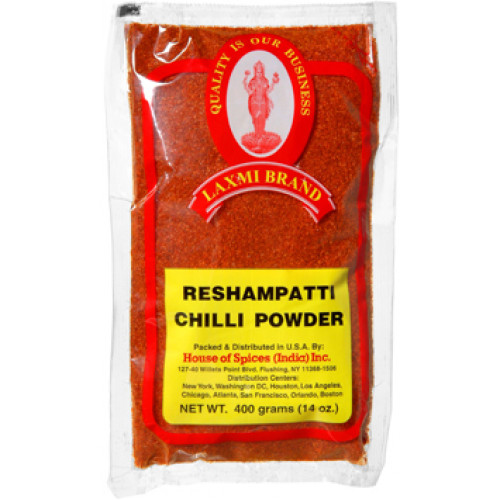 CHILLI POWDER RESHAMPATTI / RESHAM LAXMI - 400 GMS / 14 OZ CHILLI POWDER RESHAMPATTI / RESHAM LAXMI - 400 GMS / 14 OZ