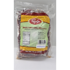 WHOLE RED CHILLI ( WITH STEM )  GUNTUR TELUGU FOODS - 14 OZ / 400 GMS WHOLE RED CHILLI ( WITH STEM )  GUNTUR TELUGU FOODS - 14 OZ / 400 GMS