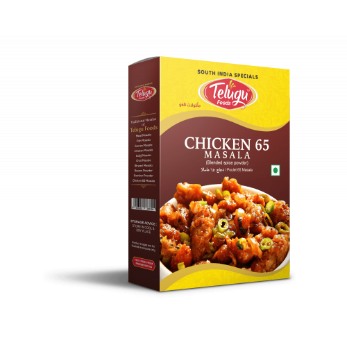 `CHICKEN 65 MASALA TELUGU FOODS - 1.7 OZ / 50 GMS `CHICKEN 65 MASALA TELUGU FOODS - 1.7 OZ / 50 GMS