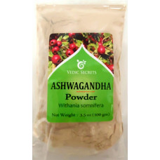 ASHWAGANDHA POWDER VEDIC SECRETS - 3.5 OZ / 100 GMS ASHWAGANDHA POWDER VEDIC SECRETS - 3.5 OZ / 100 GMS