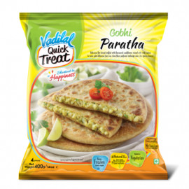FROZEN GOBHI PARATHA VADILAL - 4 PCS / 400 GMS / 14 OZ