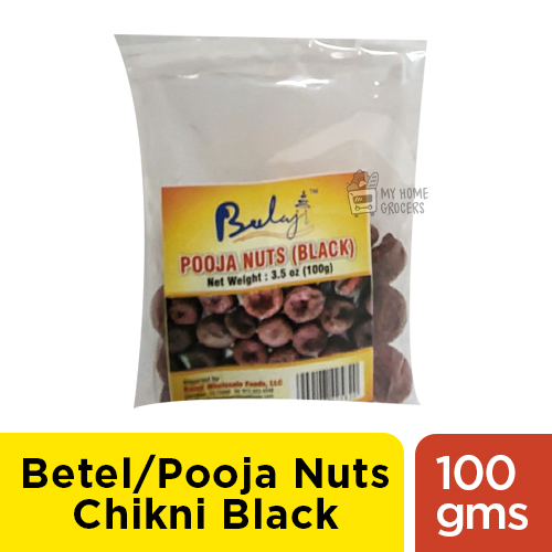 BETEL / POOJA NUTS CHIKNI BLACK 100 GMS BETEL / POOJA NUTS CHIKNI BLACK 100 GMS