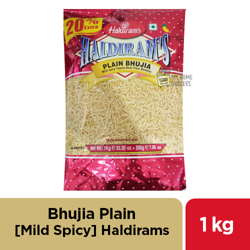 `BHUJIA PLAIN [ MILD SPICY ] HALDIRAMS - 1 KG  / 35.03 OZ