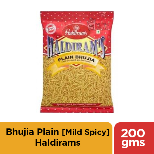 BHUJIA PLAIN [ MILD SPICY ] HALDIRAMS - 200 GMS / 7.06 OZ