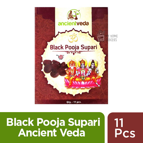 BLACK POOJA SUPARI ANCIENT VEDA - 11 PCS