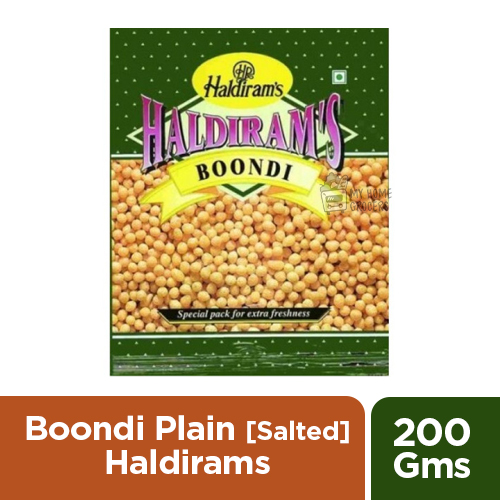 BOONDI PLAIN [ SALTED ] HALDIRAMS  - 200 GMS