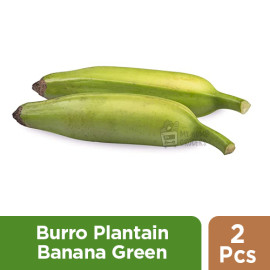 BURRO PLANTAIN  BANANA GREEN  - 2 PCS