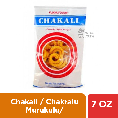 CHAKALI / CHAKRALU / MURUKULU / MURUKKU VIJAYA - 198.4 GMS / 7 OZ CHAKALI / CHAKRALU / MURUKULU / MURUKKU VIJAYA - 198.4 GMS / 7 OZ