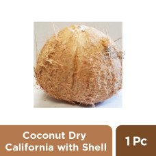 COCONUT DRY CALIFORNIA  WITH SHELL / POOJA / NARIYAL - 1 PC