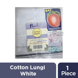COTTON LUNGI WHTE - 1 PIECE