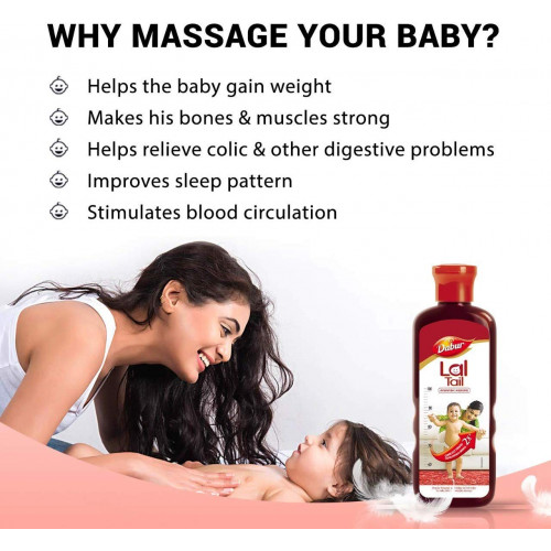 BABY MASSAGE OIL / LAL TEL by DABUR 200 ML