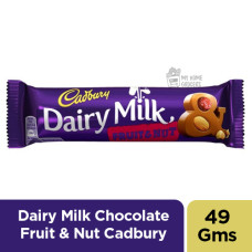 DAIRY MILK CHOCOLATE FRUIT & NUT CADBURY - 49 GMS