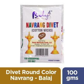 DIVET ROUND COLOR NAVRANG  - BALAJI - 100 PCS