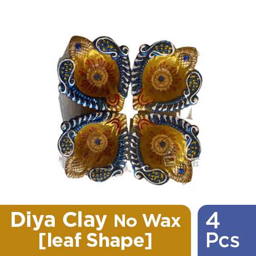 DIYA CLAY NO WAX [LEAF SHAPE] - 4 PCS