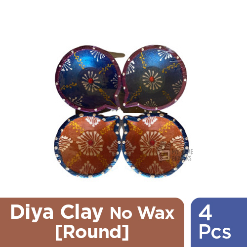 DIYA CLAY NO WAX [ROUND] - 4 PCS
