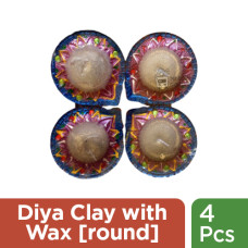 DIYA CLAY WITH WAX  - 4 PCS