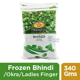 FROZEN BHINDI / OKRA / LADIES FINGER / BENDA KAYA CUT DEEP - 340 GMS / 12 OZ