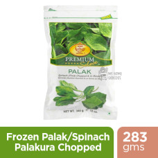 FROZEN PALAK / SPINACH / PALAKURA CHOPPED DEEP - 283 GMS / 10 OZ FROZEN PALAK / SPINACH / PALAKURA CHOPPED DEEP - 283 GMS / 10 OZ