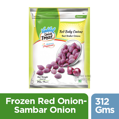 FROZEN RED ONION- SAMBAR ONION VADILAL - 312 GMS / 11 OZ