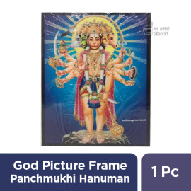 GOD PICTURE FRAME - PANCHMUKHI HANUMAN-MODEL 2 - 1 PC