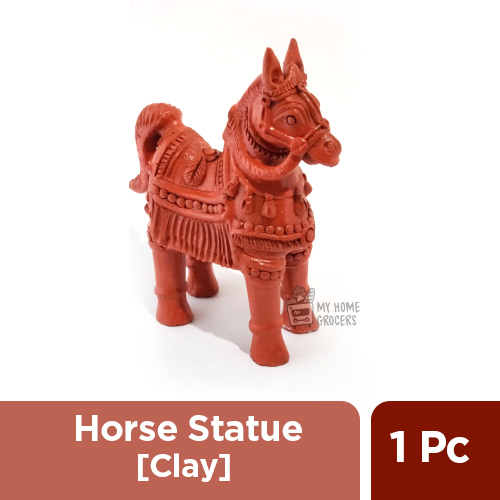 HORSE STATUE  [ CLAY ] - 1 PC