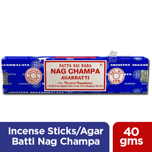 Incenso Nag Champa Agarbatti - 40 gr. - Agarbathi